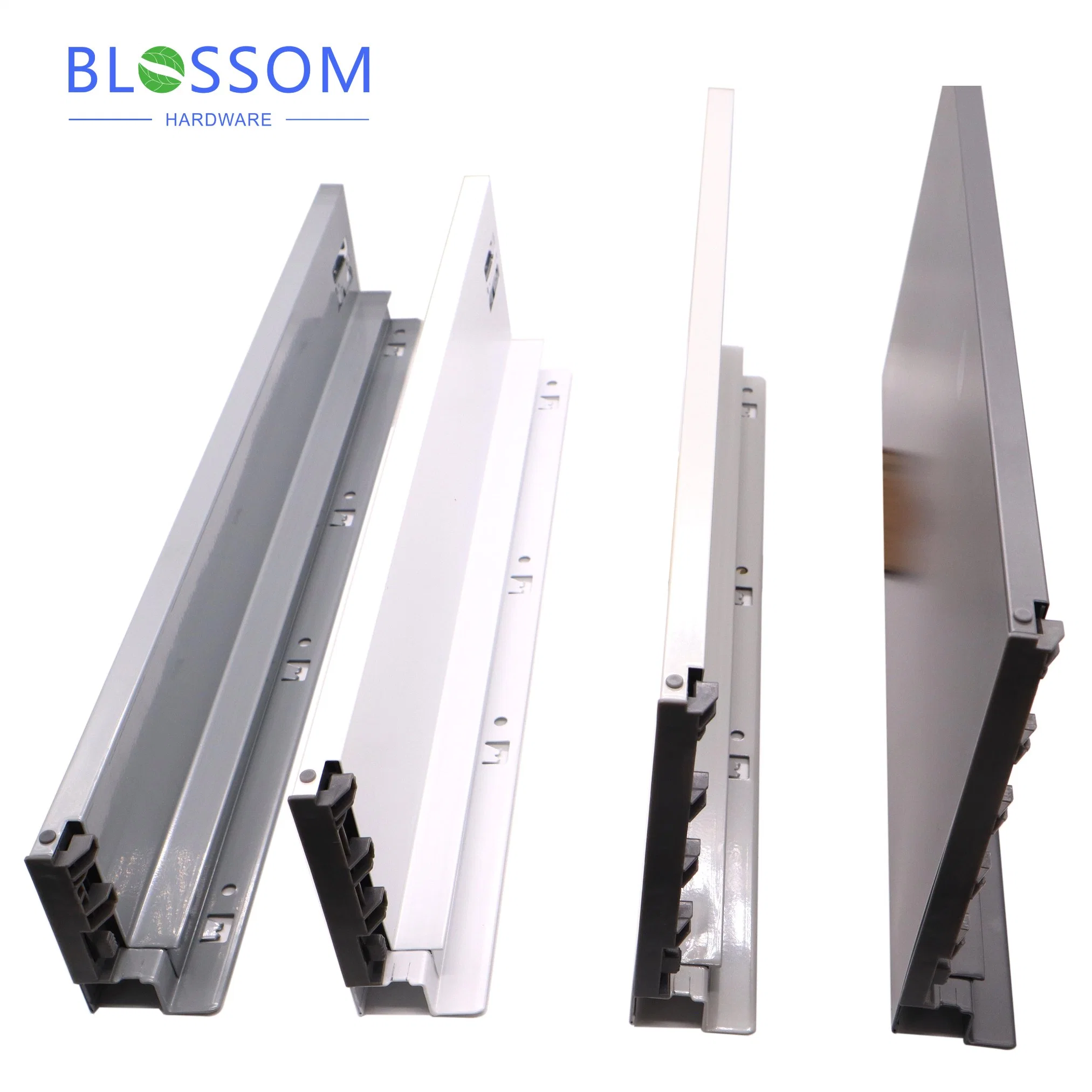 Concealed Drawer Slide Channels Double Wall Soft Closing Metal Tandem Box Bulk Price for Drawer Accessories