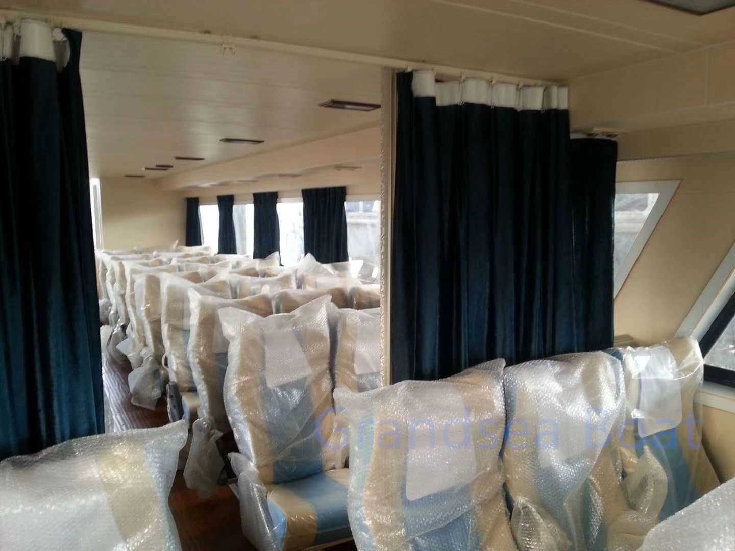 China 22m 70FT Second Hand FRP Fiberglass 70persons Passenger Boat for Sale