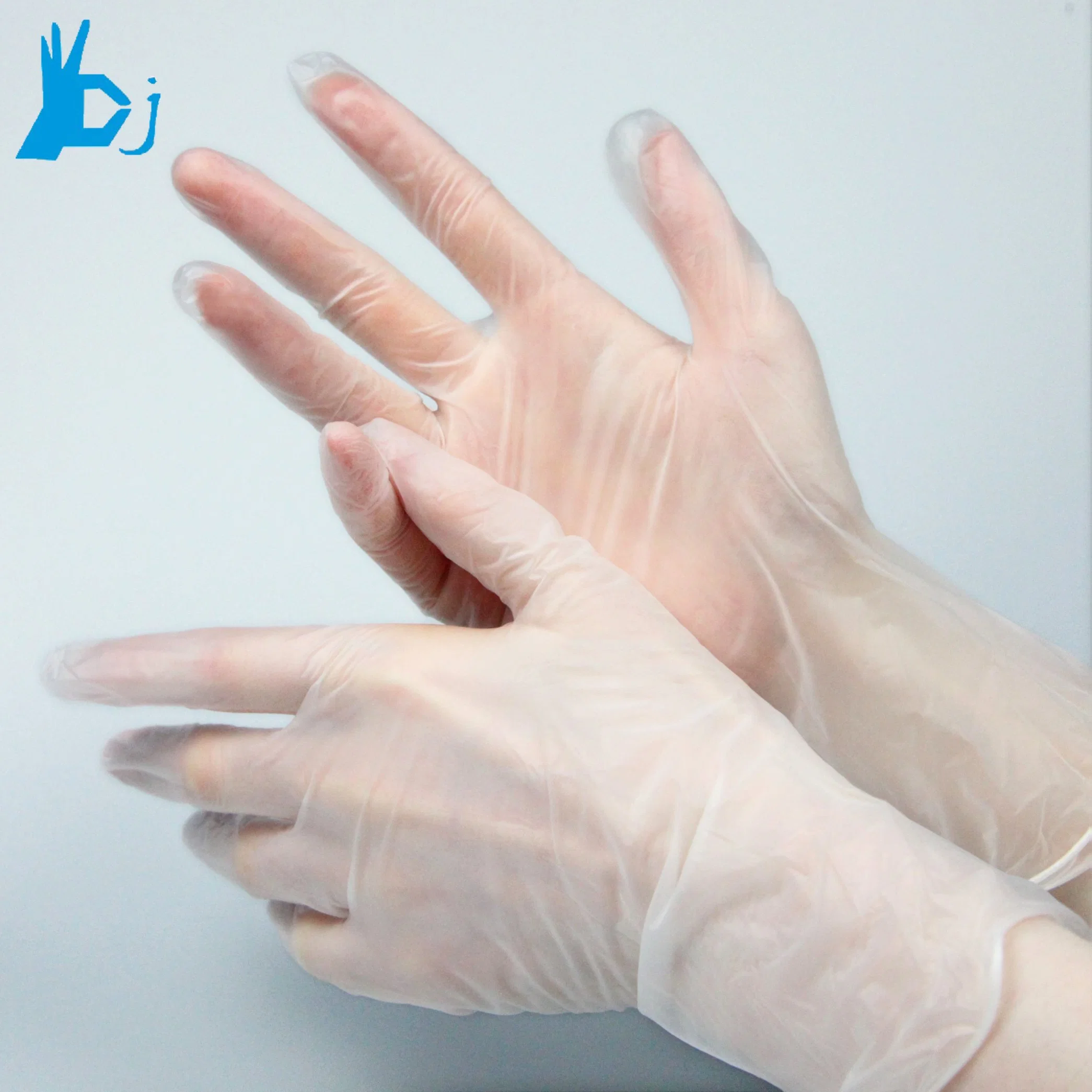 Clear/Black Industrial Workshop Disposable Cleanroom Cleaning Vinyl/PVC/Nitrile Gloves