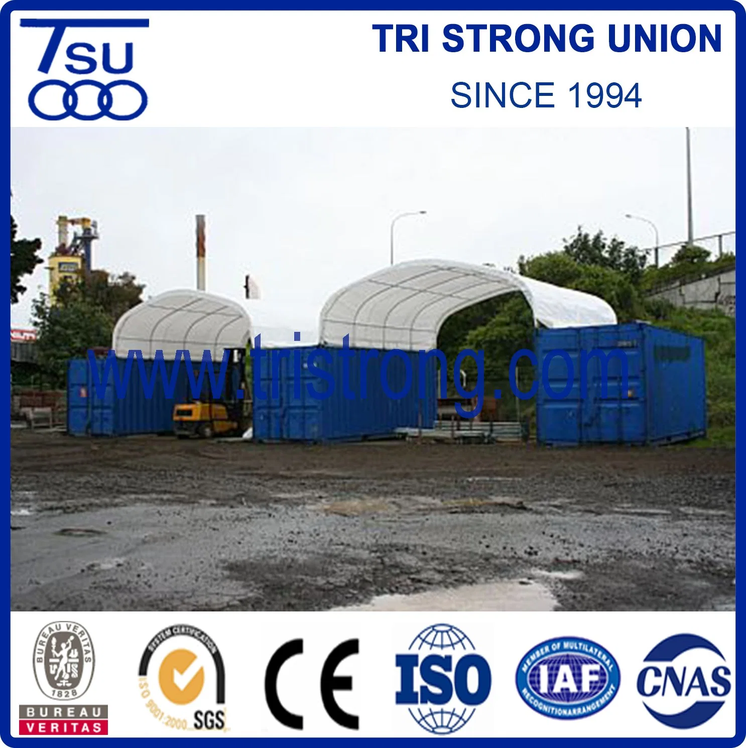 Galvanized Steel Tube Frame Container Roof with PVC Cover (TSU-2020C/TSU-2040C)