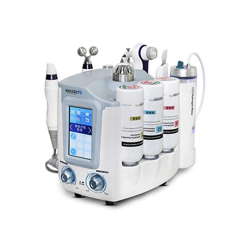 Pele de RF de oxigénio de aperto Facial Hidro Vácuo Máquina cabeça negra extracção cuidado da pele 6-em-1 a máquina