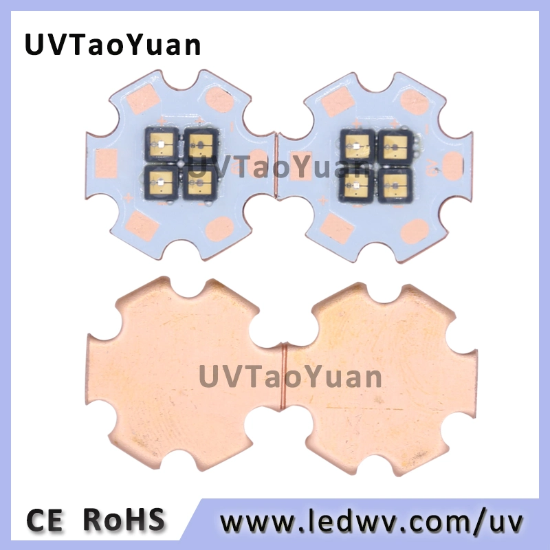 4 شرائح 15 مللي واط SMD 3535 20 مم PCB Copper 265nm UVC LED