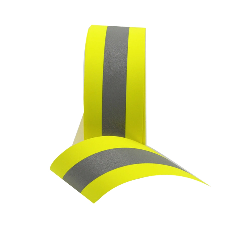 Flame Retardant Reflective Fabric Yellow-Silver-Yellow Reflective Material for Safety Workwear