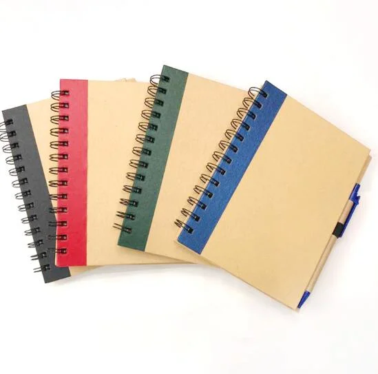 Eco Paper Notebook with Ball Pen for School Office and Promotions Use