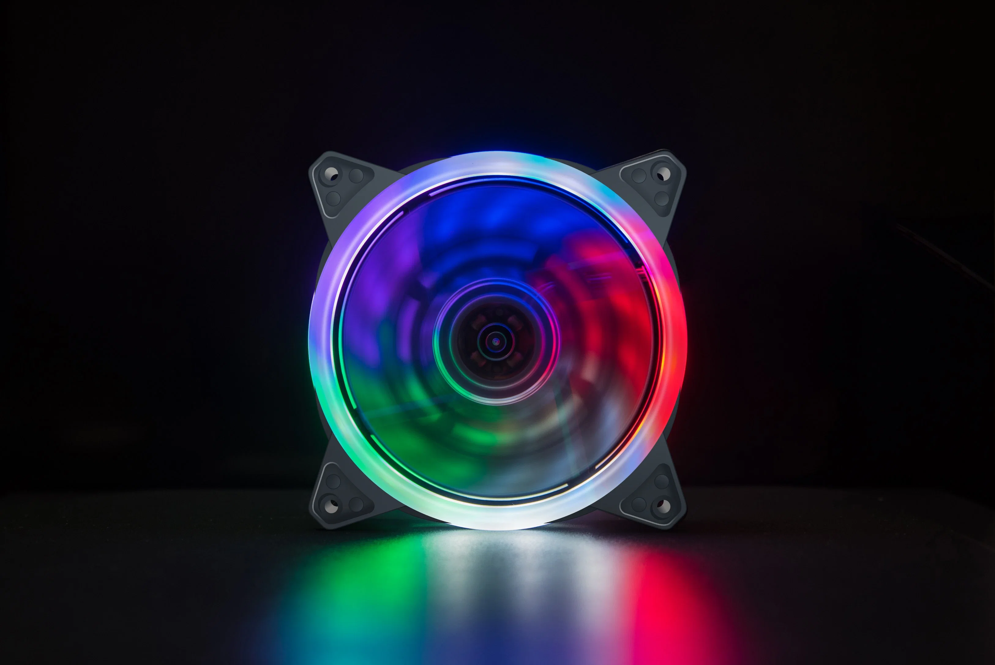 Corsair Ll Series Ll120 RGB 120mm Dual Light Loop RGB LED PWM Fan 3 Fan Pack with Lighting Node Remote Control