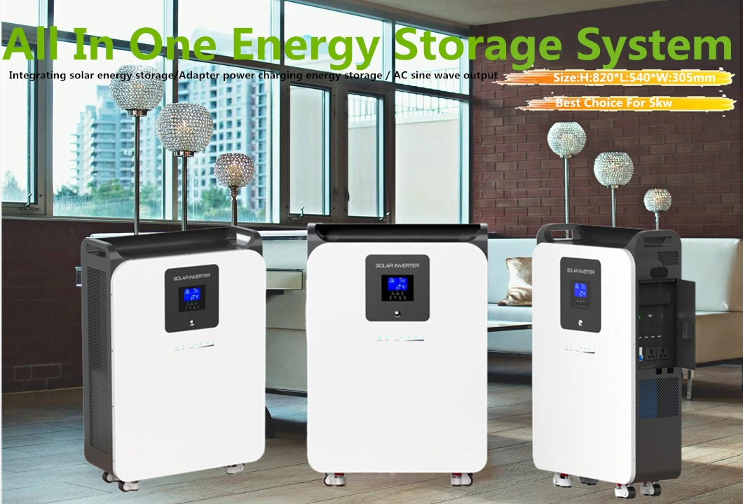5kw All-in-One Energy Storage Solar System Built-in Battery Movable and Portable Hybrid Energy Storage off-Grid Solar Power System for Home