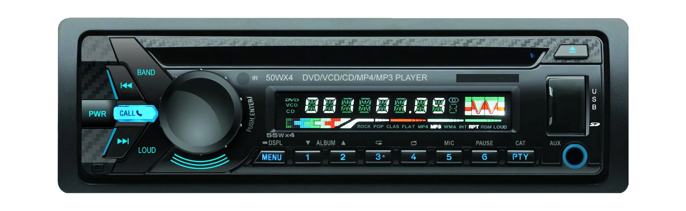 1 DIN Multimedia Digital Universal Car DVD Player