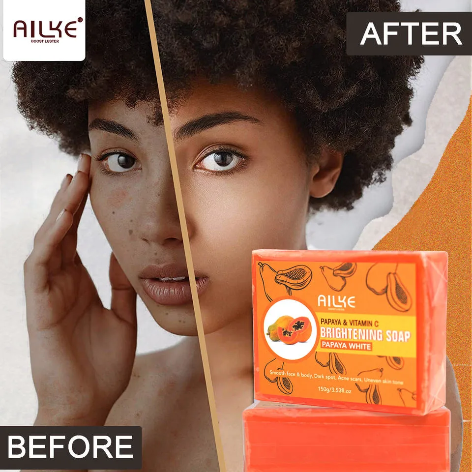 Acne Scars Face & Body Kojic Acid Whitening Brightening Papaya Soap