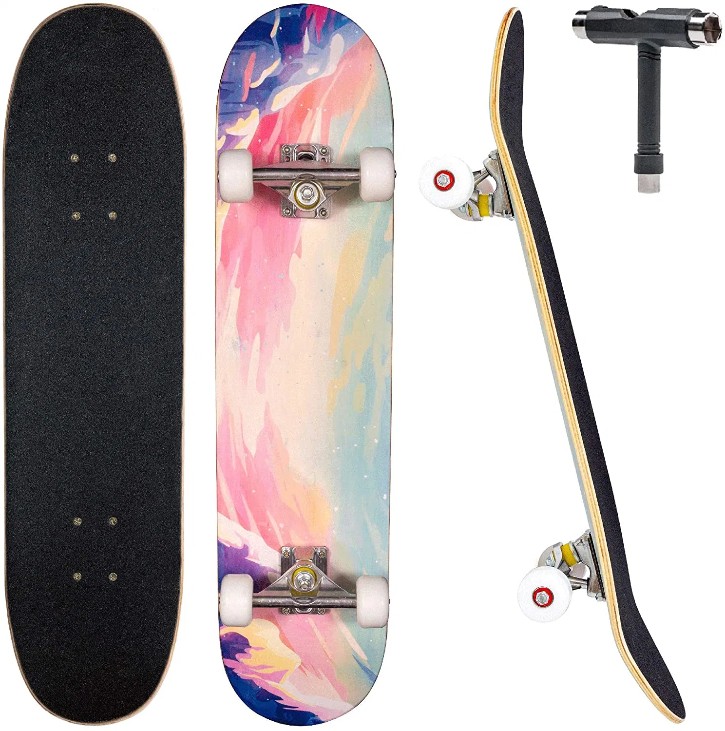 Wholesale/Supplier Wood Maple Bearings Long Board Wooden Skateboard