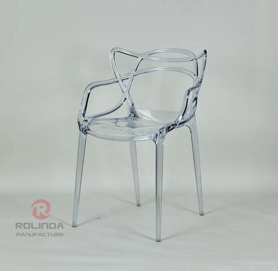 Modern Minimalist Designer Fashion Creativity Ins Transparent Crystal Chair Hotel Restaurant Wedding Acrylic Chair Keeper Clear Chair