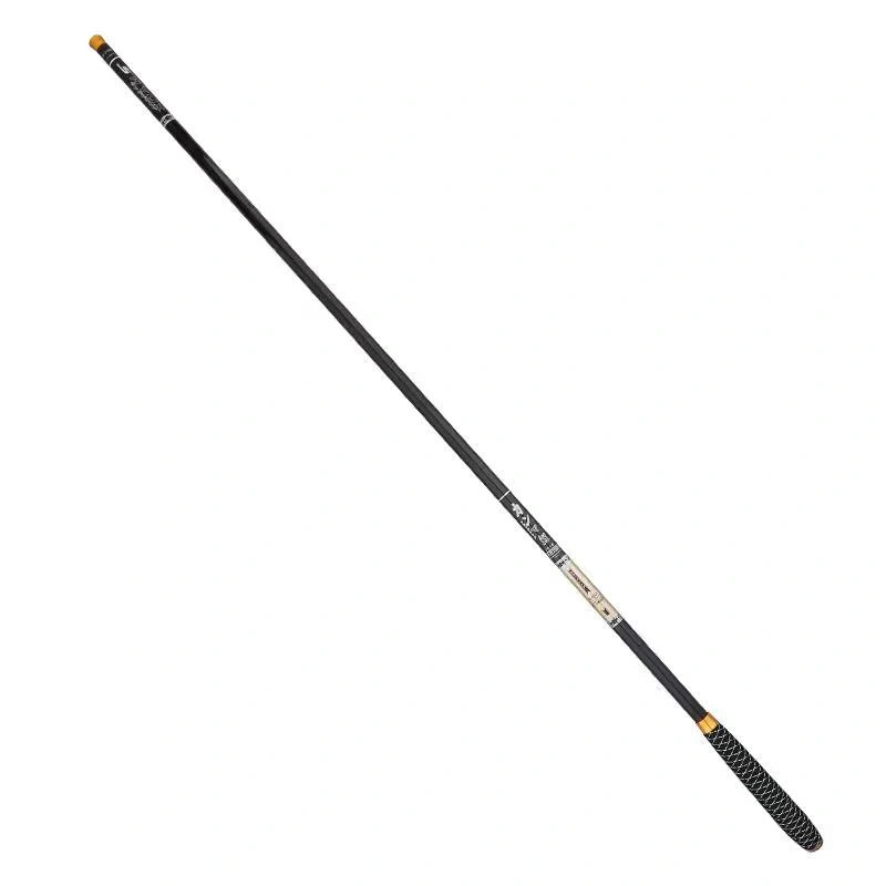 Trucha telescópica Rod2,1m/2,4m/2,7m barra portátil Mango de madera sólido carbono hilado/fundición Caña de pescar