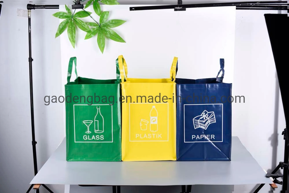 Eco personalizados promocionales Tote PP Shoppingbag tejida con Logo