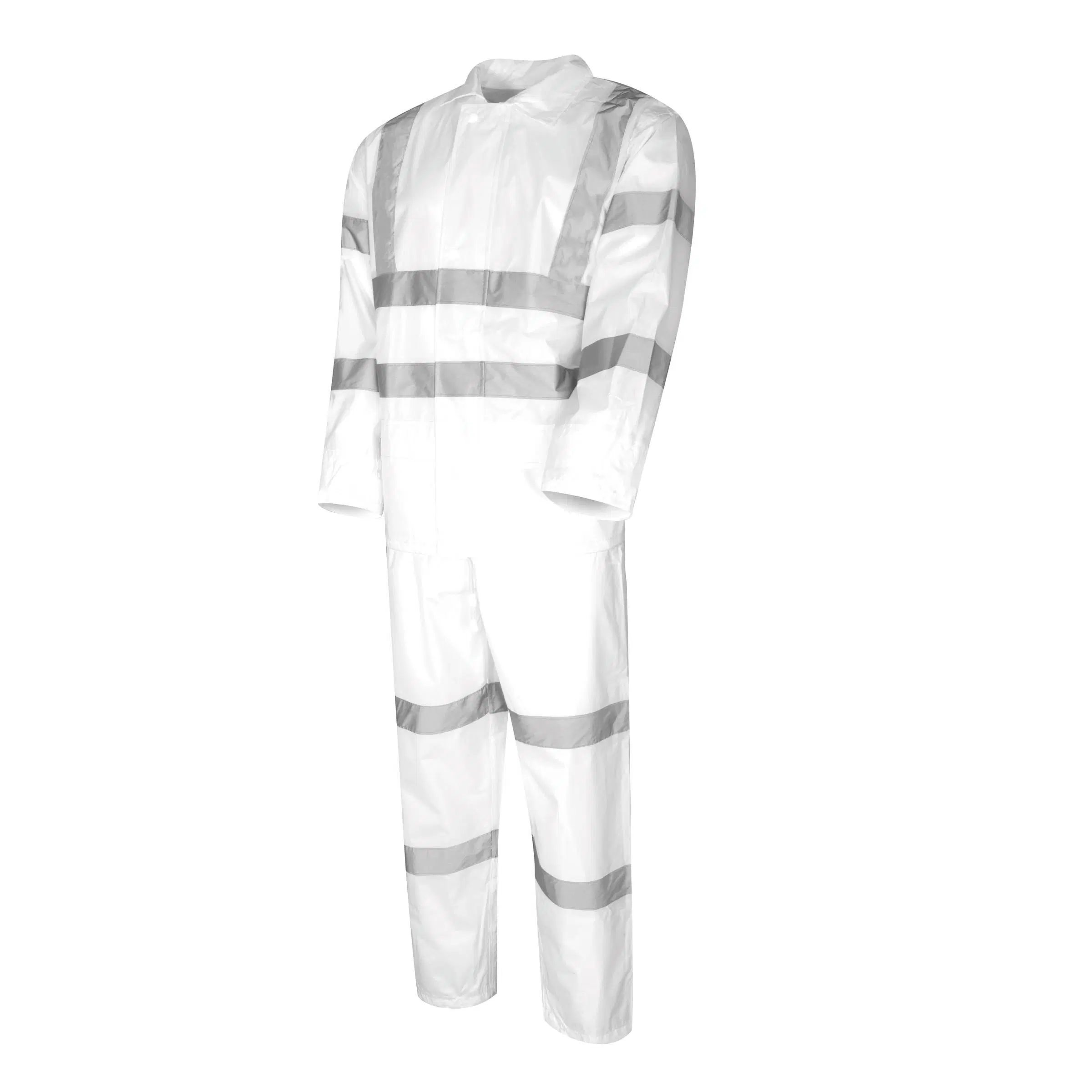 Adultos roupas de trabalho reflexivo de alta visibilidade Rainwear PVC Poliéster Hi Viz Chuva Segurança Prensa para Calças Rainsuit Raincoat com impermeável