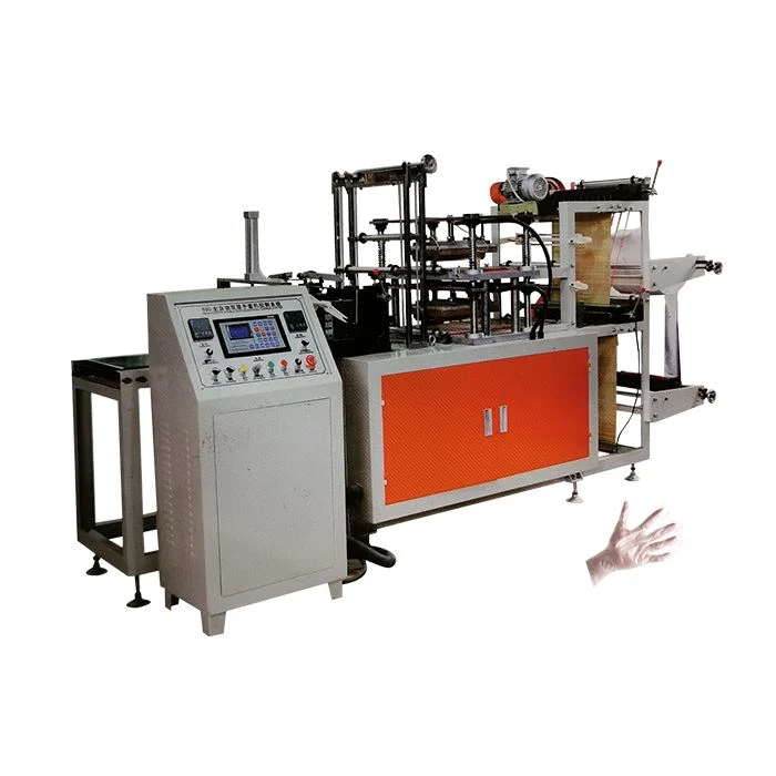 Computer Control Long Sleeve Glove Production Line Disposable Plastic Glove Making Machine