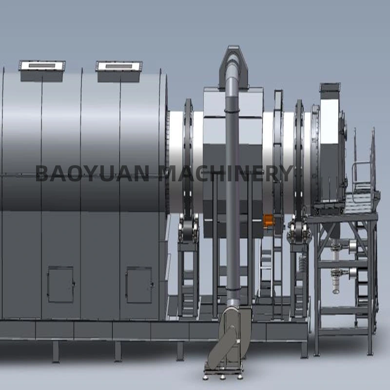 Máquina de carbón de leña horno Biochar sin humo de la estufa de la Carbonización Biochar a corto tiempo de enfriamiento de la máquina de registro de madera de cáscara de coco de la carbonización de carbón de leña horno