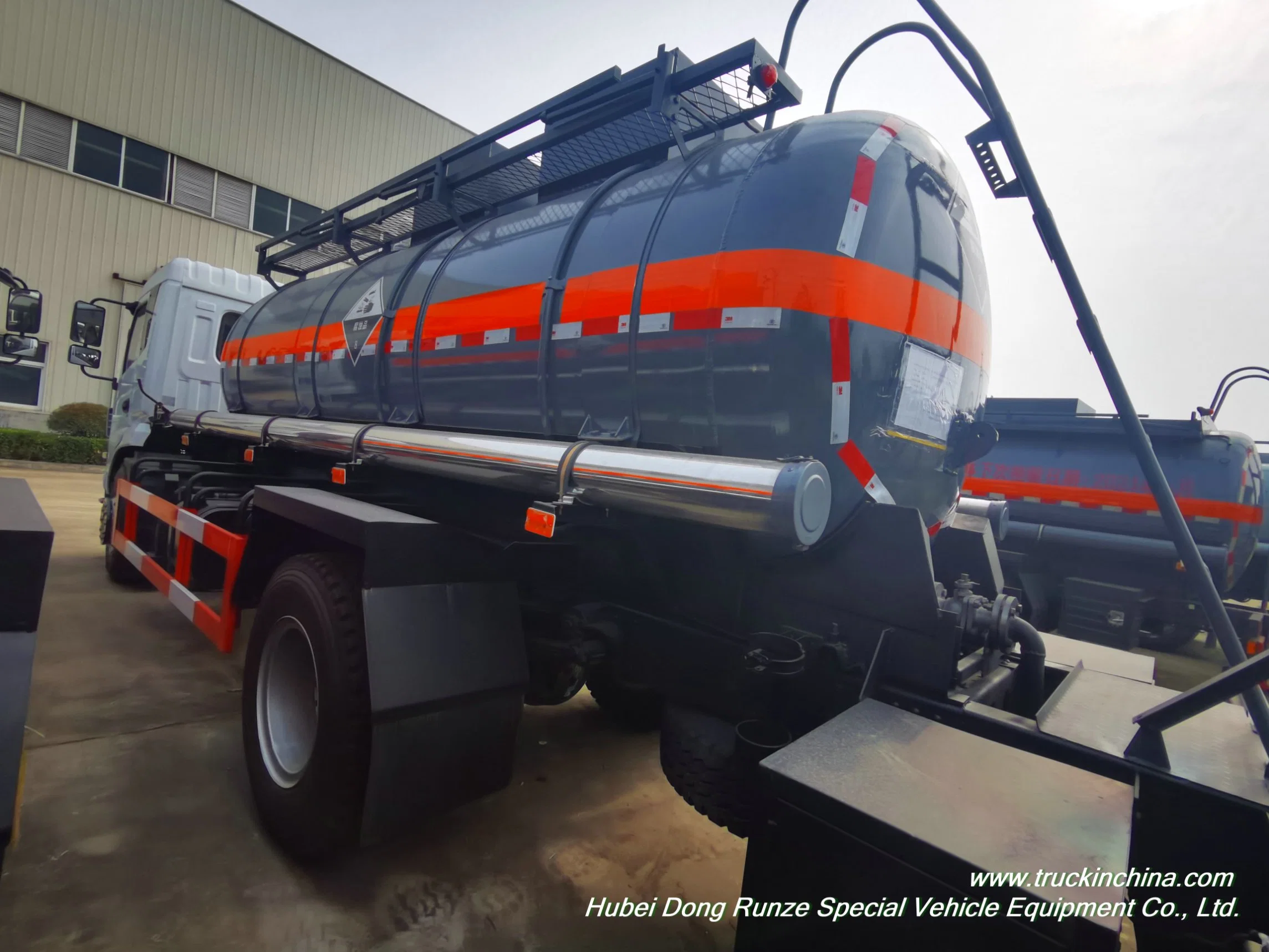 L4bh Design Nitric Acid Aluminum Tanker Truck 10, 000liters (1060/H112 Aluminum Tank 12-14mm for HNO3 Acid UN2031)