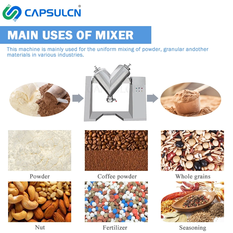 Lab Herbal Medicine 3D Powder Mixer Compact Fine Chemical Rotary Powder Blender Equipment 50kg 100kg 200kg 300kg Mixing Machine Machinery