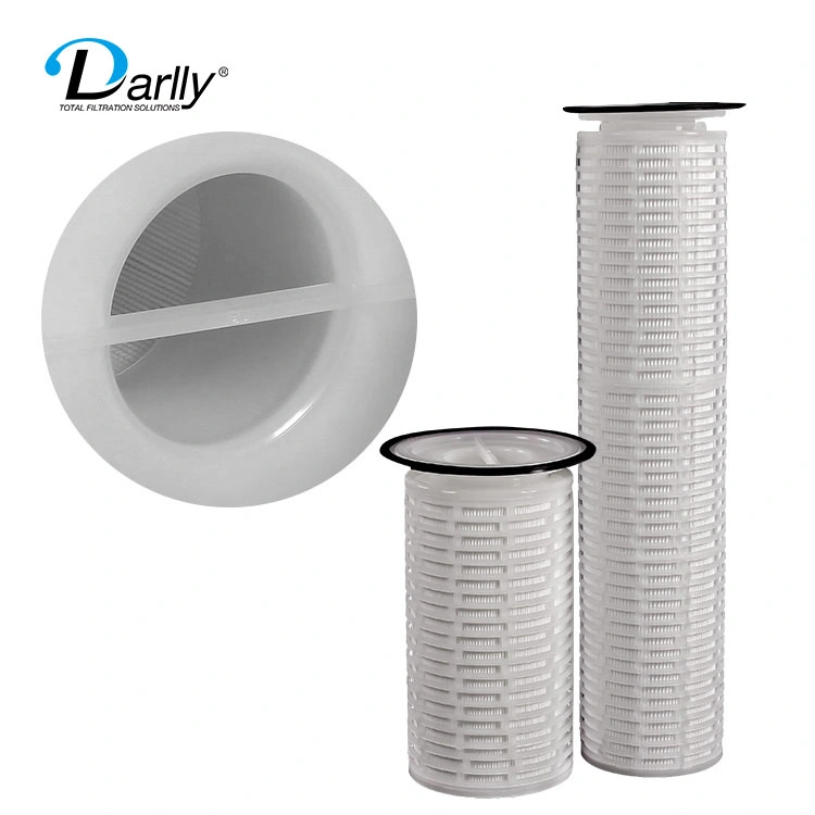 Darlly 16" 32" PP Polypropylene Water Cartridge Filters with Flange Connection Replacement of Bag Filter Size 1 & Size 2
