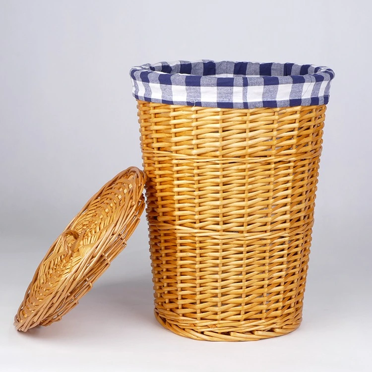 Bagunça diária barata para lavandaria vime cestas de armazenamento de caixa para uso doméstico