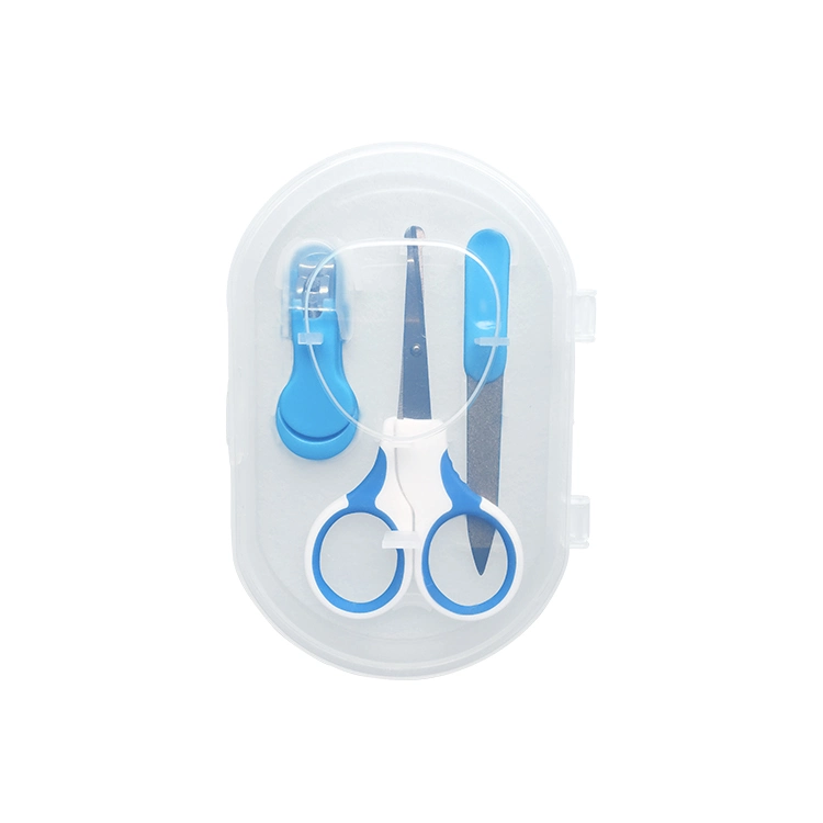 Infant Safety Scissors Nail File and Baby Nail Clippers Kits Manicure Set with Case