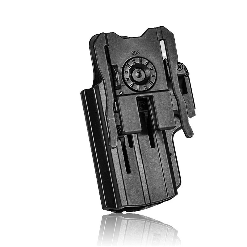 High quality/High cost performance Rigid Plastic Steel Ipsc Holster for Leg Belt and Belt GS110