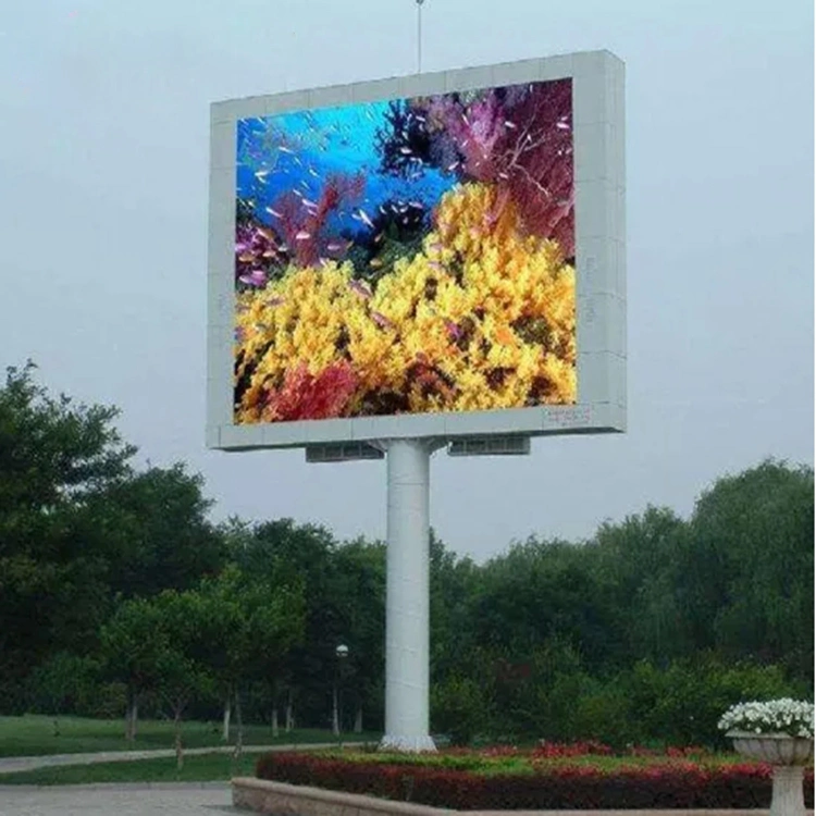 Pantalla LED de exterior en vallas digitales Billboard de la estructura de acero de metal