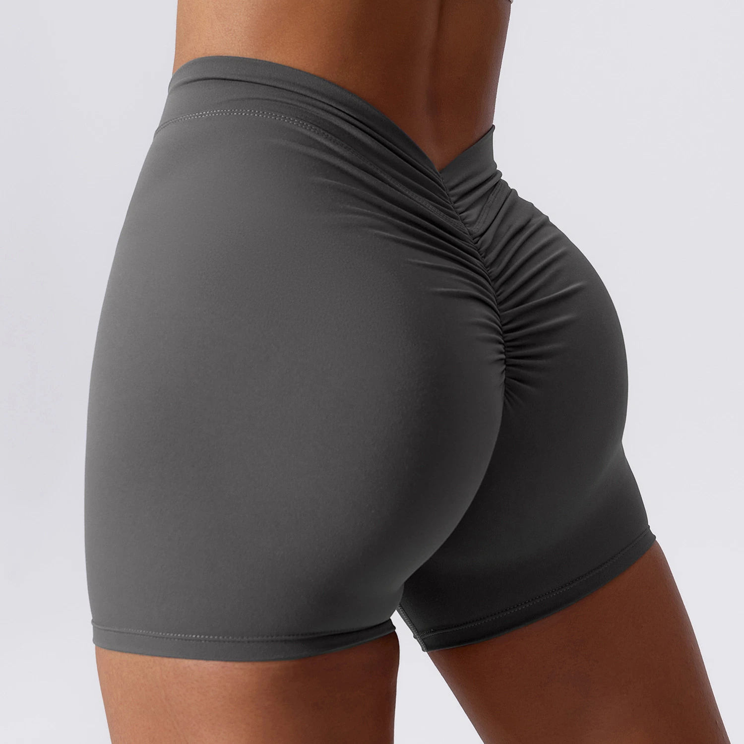 Custom High Waist V Cut Yoga Shorts Fashion Style Leggings Workout Active Wear