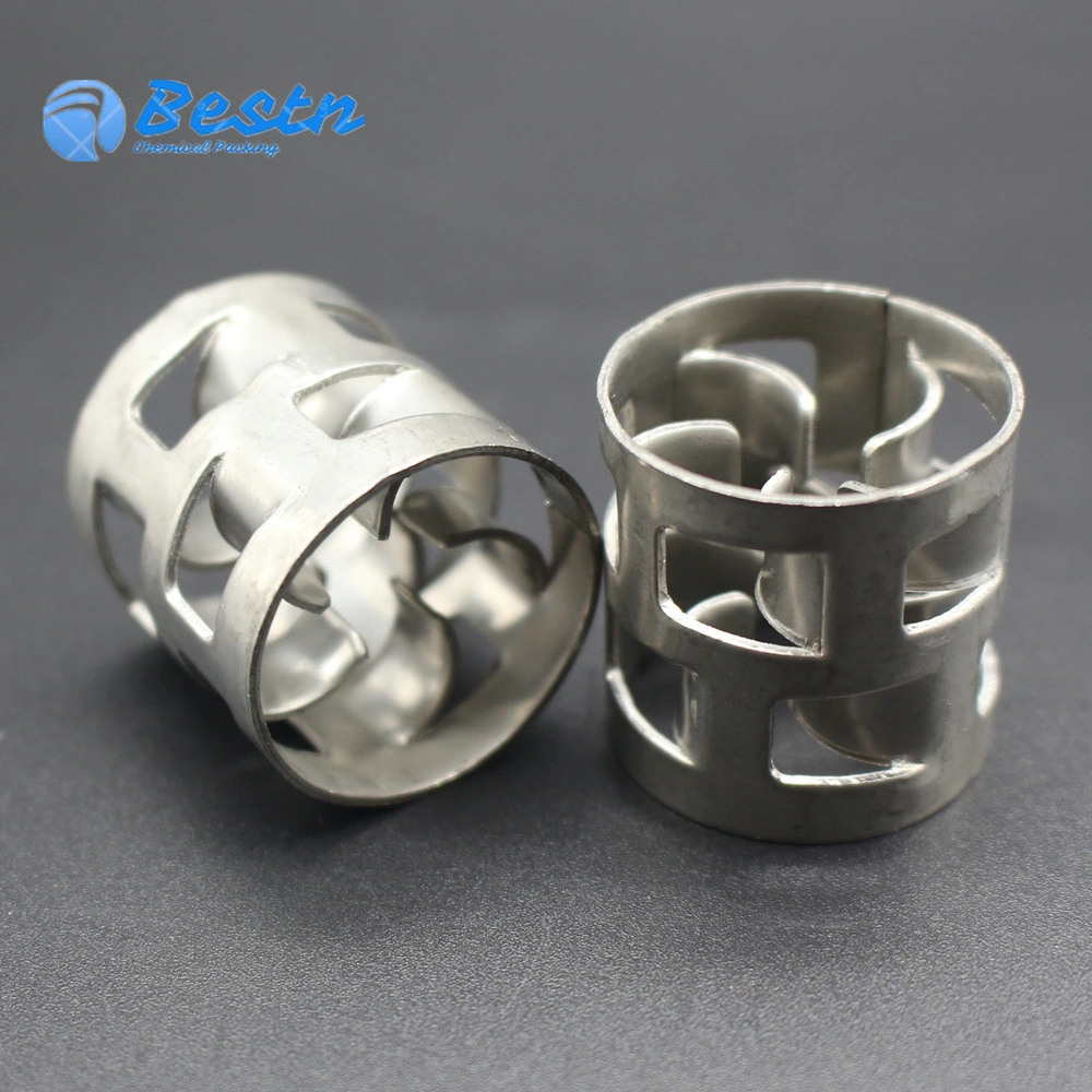 Stainless Steel 304 316 Metallic Material 38mm 50mm Metal Pall Ring