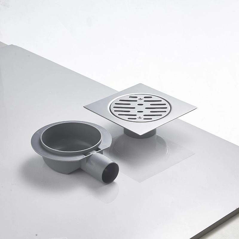 360 Degree Rotation 2 in 1 Invisible Tile Insert Floor Drain SS304 Stainless Steel Bathroom Side Linear Shower Drains