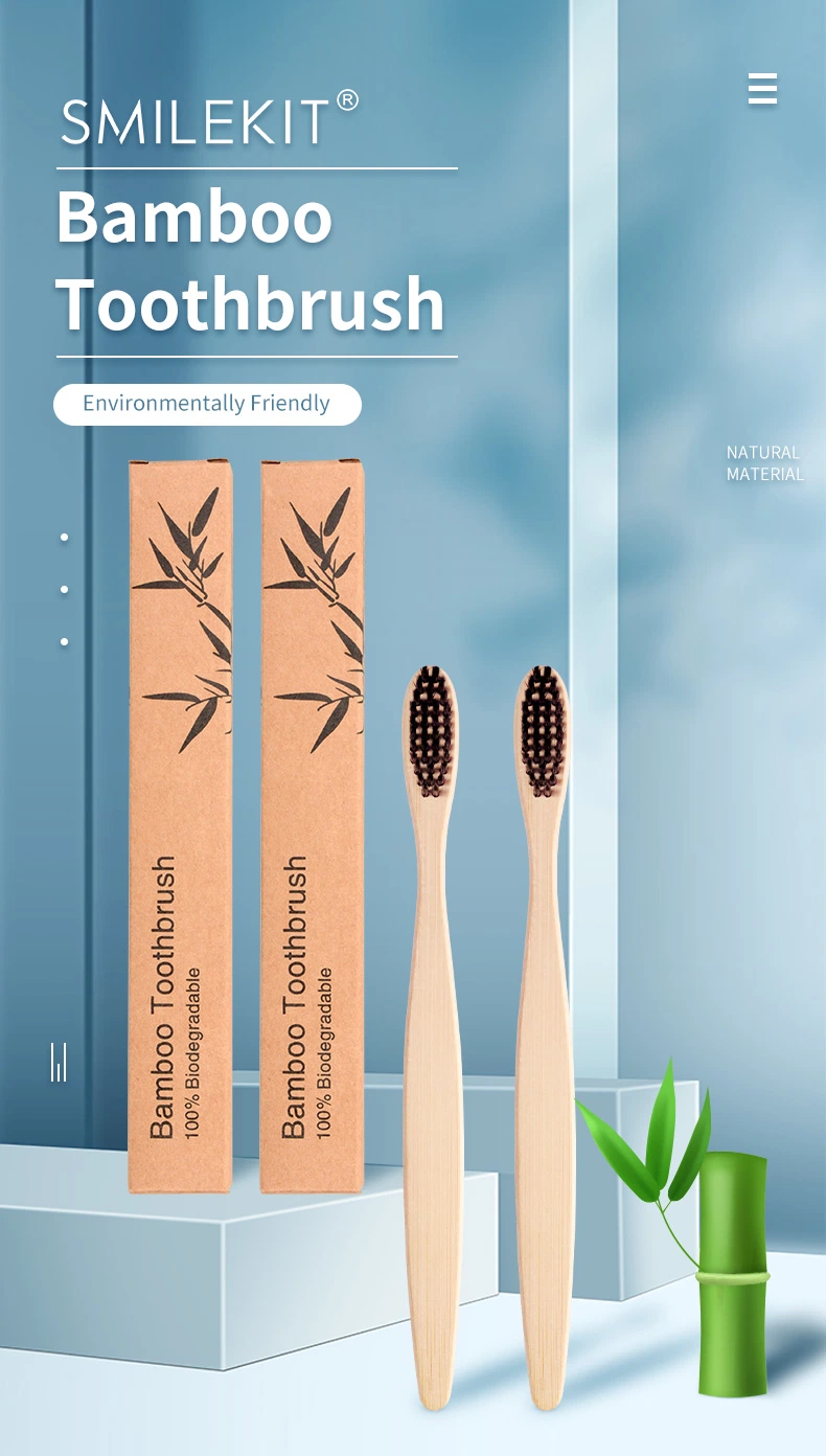 2022 Nova escova de dentes de dentes bambu escova de dentes de madeira barata 100% nual Eco-friendly Fabrico de escovas de dentes