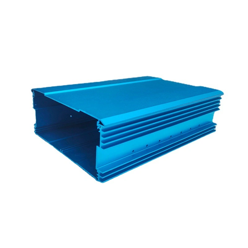 Customized Blue Colaor Aluminum Alloy Power Housing Solar Inverter Case with Anodizing