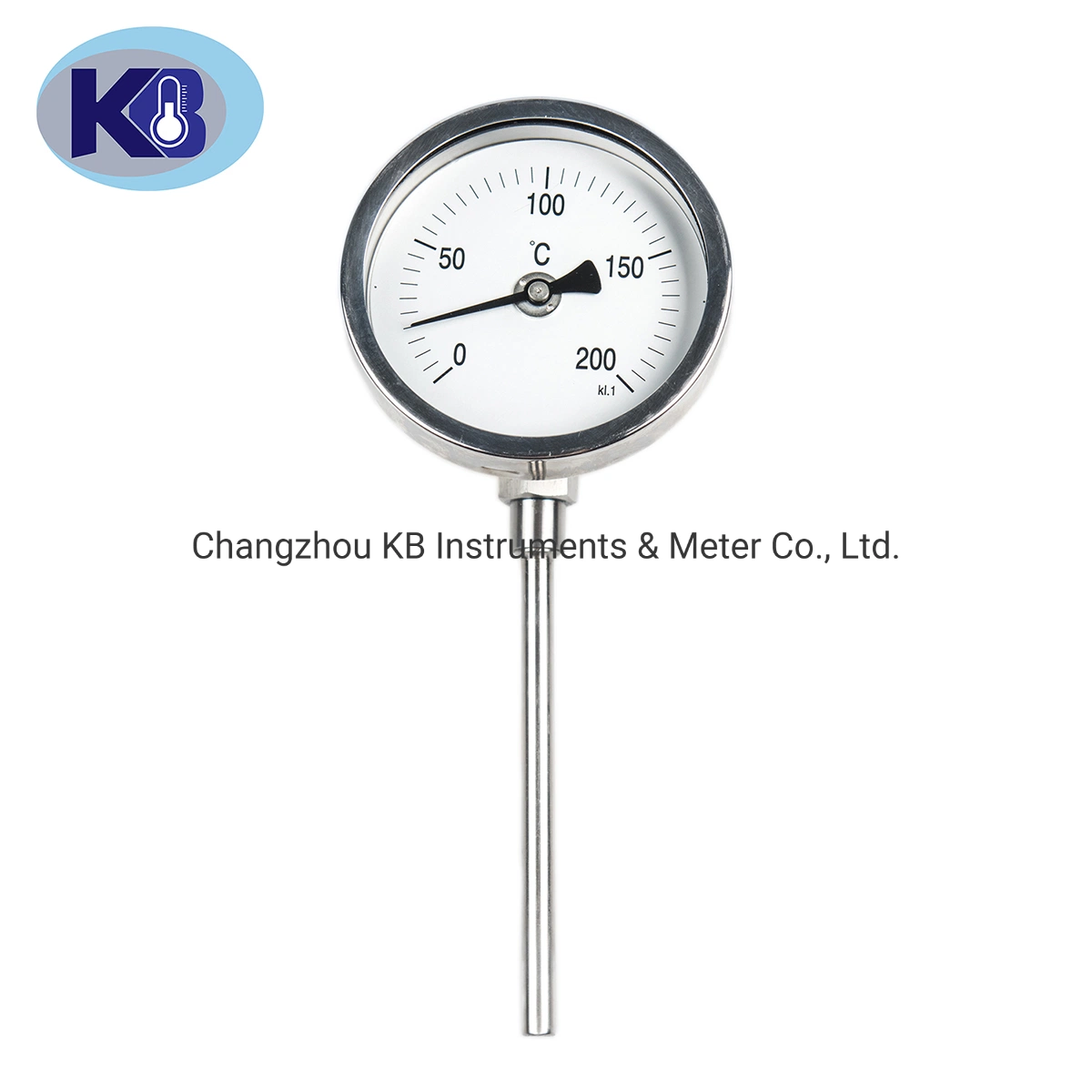 Universal Bimetallic Thermometer Industrial Thermometer Used for Boiler Pipe Oven Measuring 0-100 200 300 400 500 600 Degree