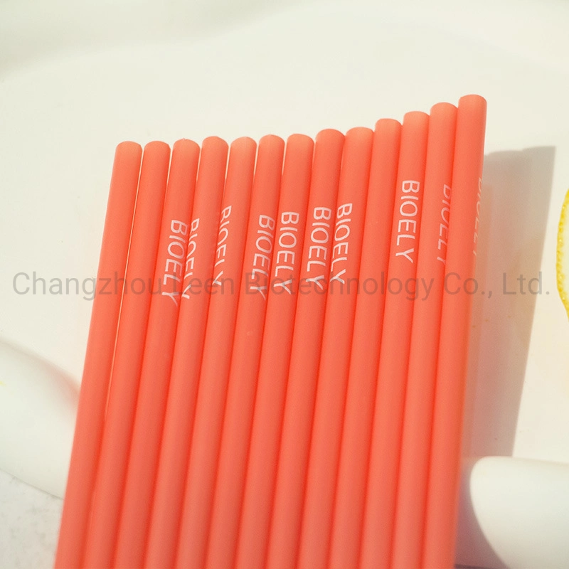 Eco Friendly Biodegradable Compostable Colorful PLA Straw Customized Logo 12*230 6/8*200mm Factory Price