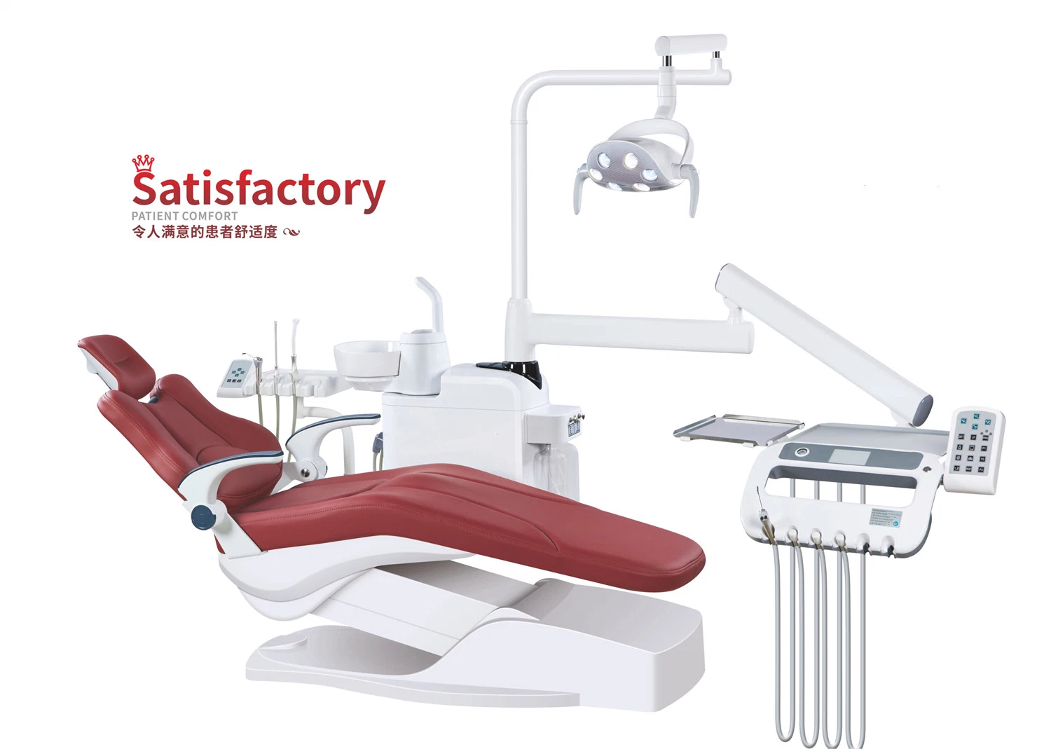 CE Certificate High Quality Dental Chair Fashionable with LED Operating Light