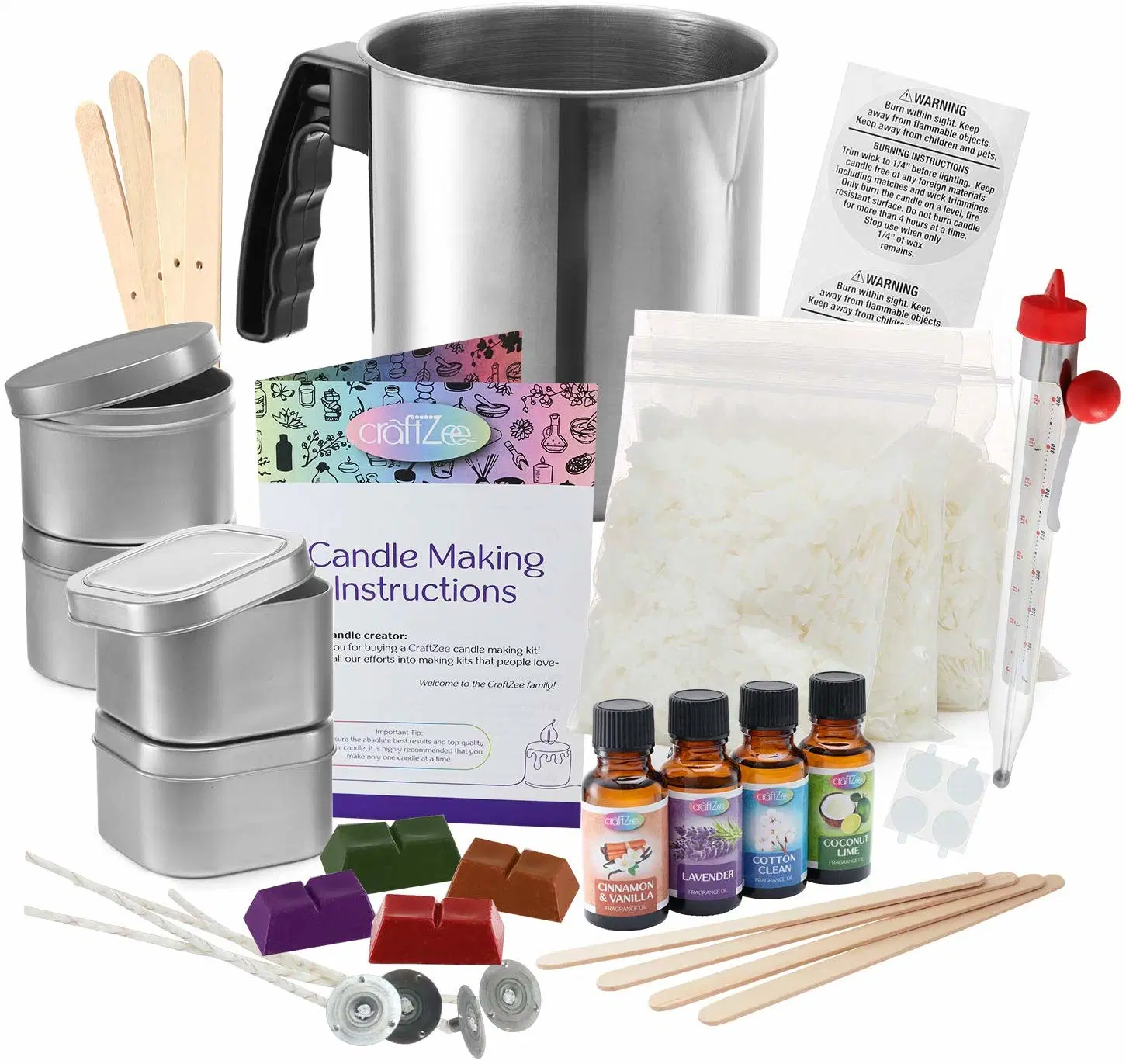 Luxury Amazon Hot Sale Promotional Economical DIY Soy Wax Candle Making Kits