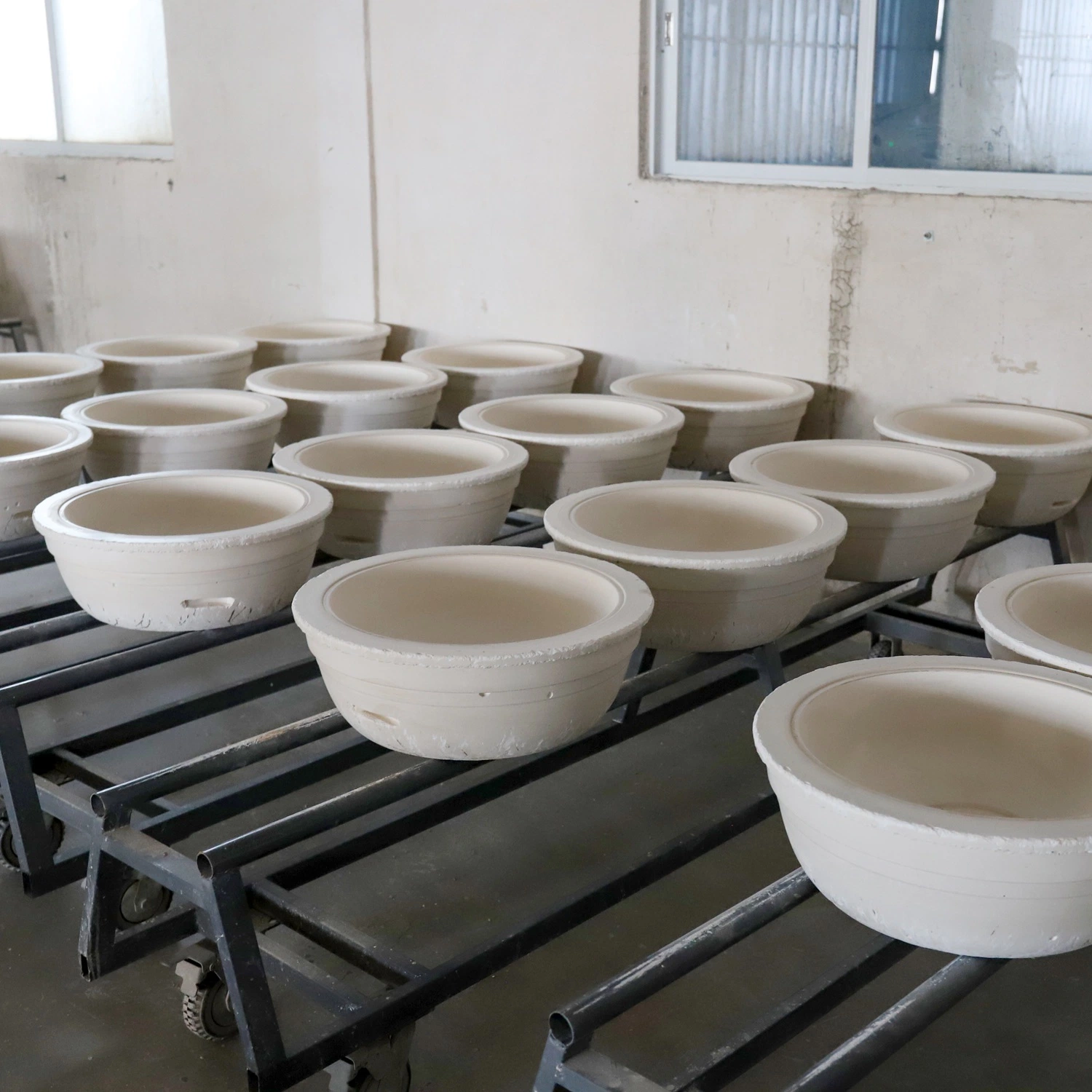 الصين حوض الطاولة سداسي الشكل حوض الفن الخزف حوض استحمام ذو فتحة واحدة