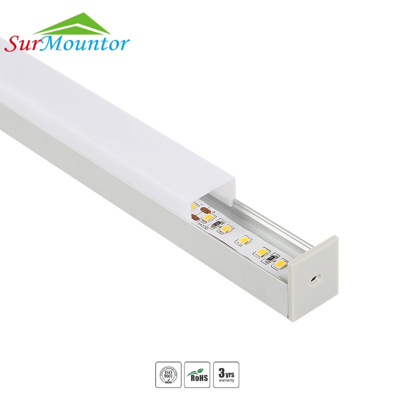 Indoor Mini Conmpact Mini Surface LED Aluminum Profile Channel Extrusion PC Cover