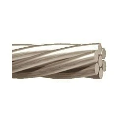 Cable desnudo de aluminio trenzado estándar ASTM 1/0 AWG AAC AAAC Conductor