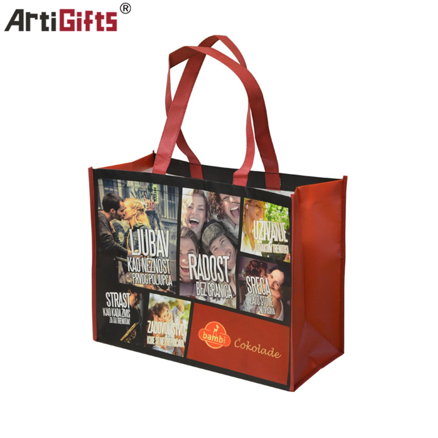 Custom Promotion Reusable Cloth Shopping Non Woven Bag