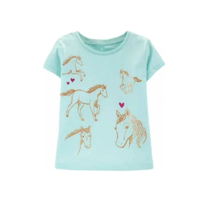 New Fashion Baby Girl Clothes Short Sleeve T-Shirt Printed Summer Children Clothing