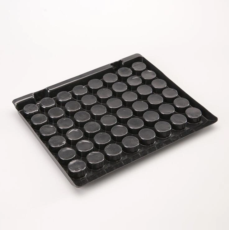 Thermoforming Plastic Black PVC Blister Cosmetic Packaging Tray