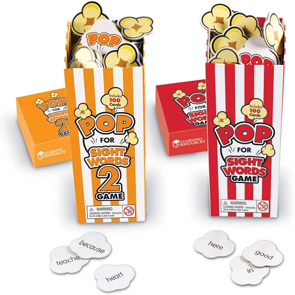 Popcorn Shape Game Card with Box