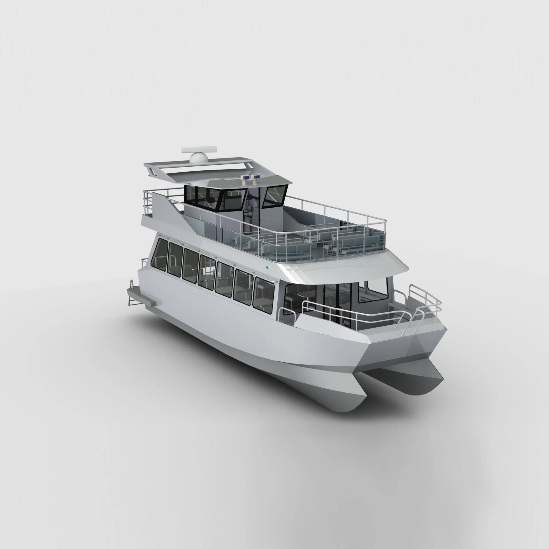 15m 49FT Aluminum Alloy Welded Offshore Sightseeing Sea Cruiser Passenger Ship for Sale