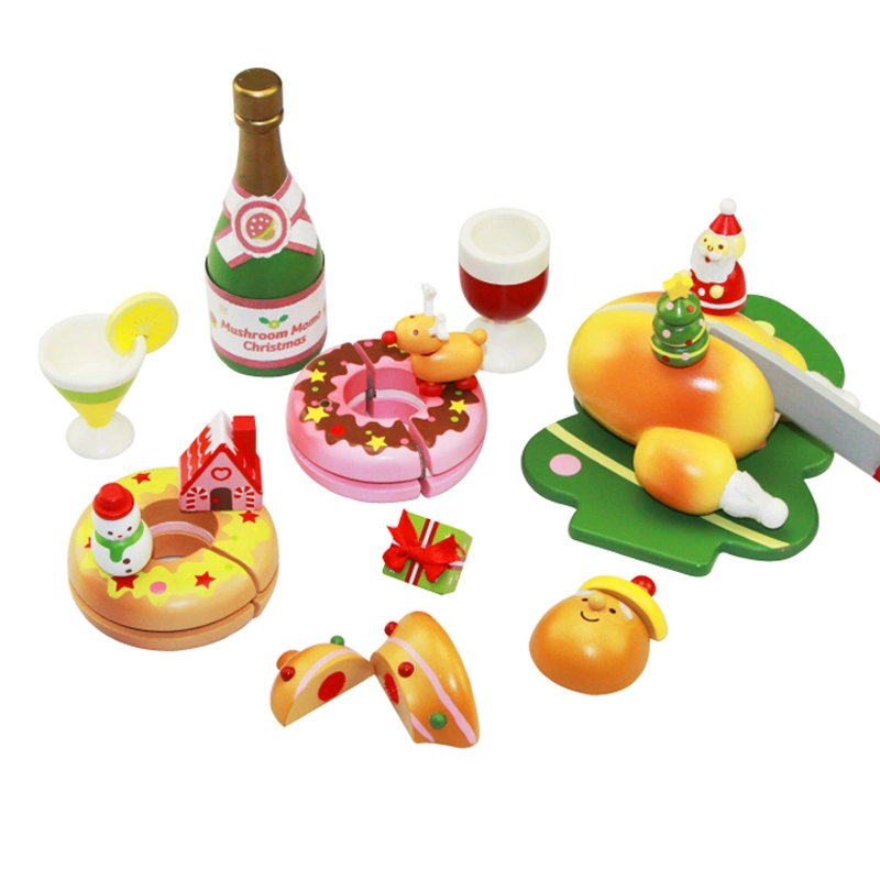 Feliz Natal a simulação de brinquedos a cozinha comida Menina de cozinha para bebés