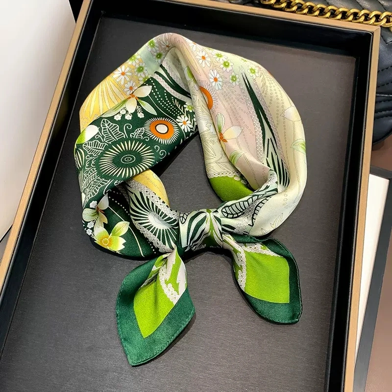 Art Design Silk Headscarf Fashion Silk Scarf