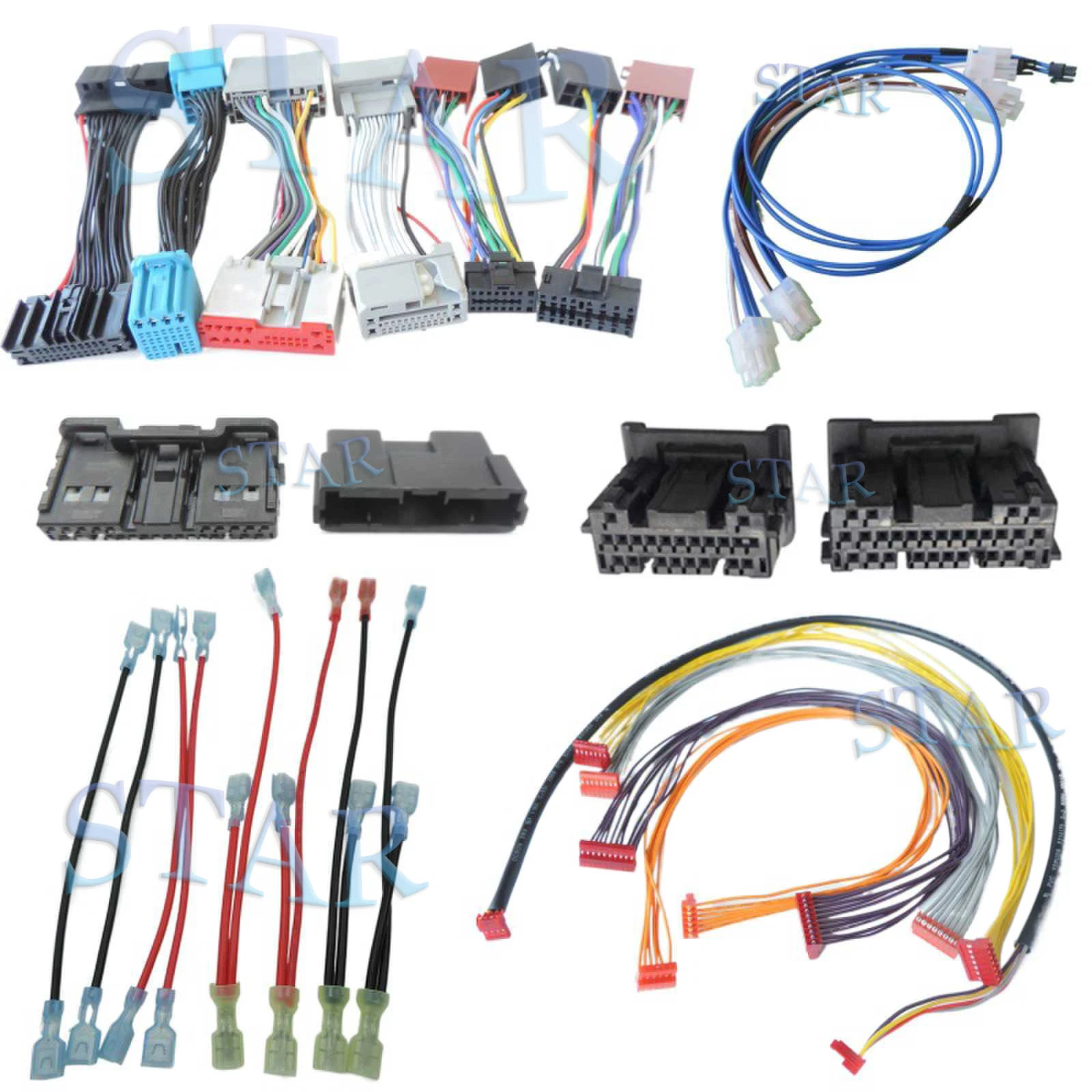 Car Stereo Radio Wiring Harness Wire Tail Line Plugs for Isuzus D-Max Car CD/DVD Player Installation Adaptor