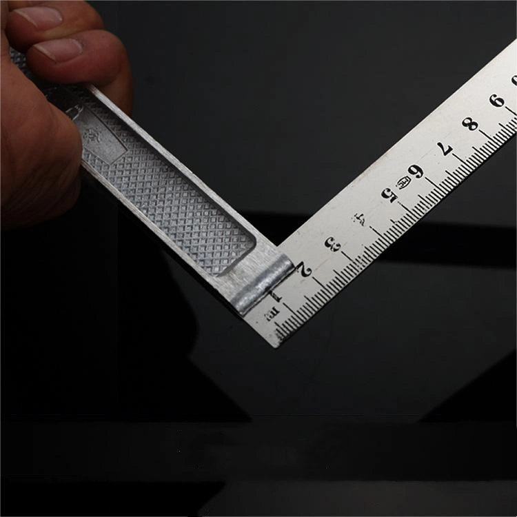 Professional Carpenter Triangular Ruler Measuring Tool Aluminum Alloy Triangle Scale Ruler