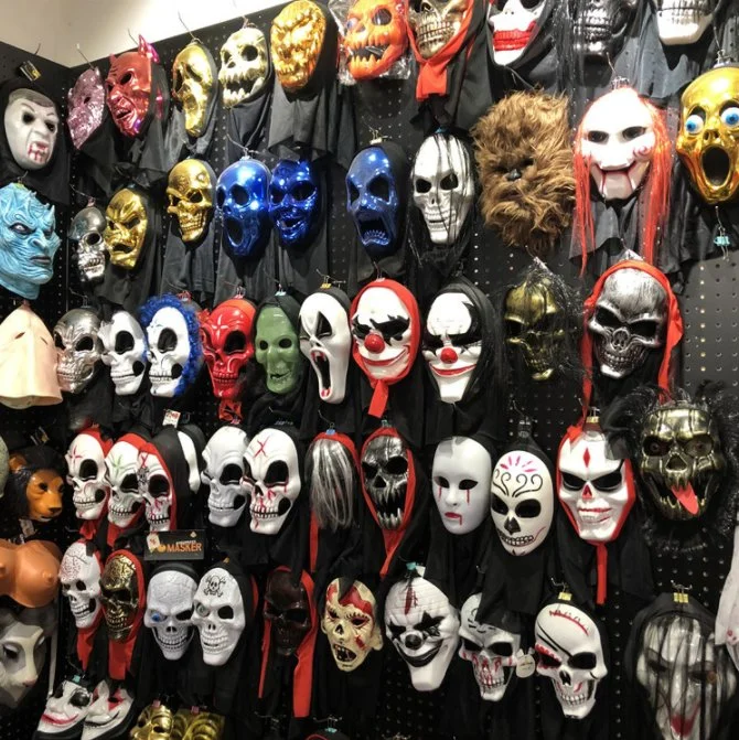 Wholesale Plastic Pumpkins Halloween Terror Mask for Halloween Decoration