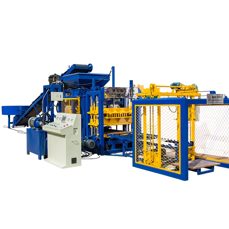 Automatic Qt4-16 Production Line of Brick Making Machine Brick Press Concrete Interlock