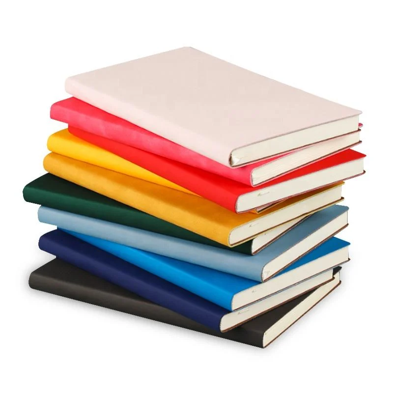 Custom Office Supplier Soft Cover Fashion Belly Band Notebook PU Leather A5 Notebook Journal